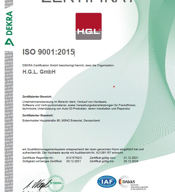 Re-Zertifizierung nach DIN EN ISO 9001:2015 trotz Corona erfolgreich bestanden!